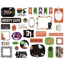 Echo Park Cardstock Die-Cuts 33/Pkg - Ghosts And Goblins Icons