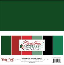 Echo Park Solids Collection Kit 12X12 - Christmas Express
