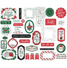 Echo Park Cardstock Die-Cuts 33/Pkg - Christmas Express Icons
