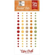 Echo Park Adhesive Enamel Dots 60/Pkg - Winnie The Pooh Autumn