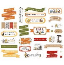 Echo Park Cardstock Die-Cuts 33/Pkg - Winnie The Pooh Autumn Titles &amp; Phrases