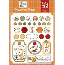 Echo Park Adhesive Decorative Brads - Winnie The Pooh Autumn