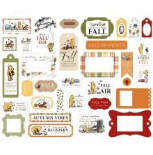 Echo Park Cardstock Die-Cuts 33/Pkg - Winnie The Pooh Autumn Frames &amp; Tags