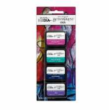Spellbinders BetterPress Mini Ink Pad Set By Dina Wakley - Happy