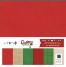 PhotoPlay Solids Paper Pack 12X12 - Christmas Junque