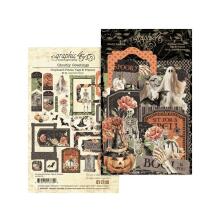 Graphic 45 Chipboard Tags &amp; Frames - Ghostly Greetings