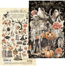 Graphic 45 Ephemera Cardstock Die-Cuts - Ghostly Greetings