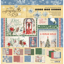Graphic 45 Collection Pack 12X12 - Deck The Halls