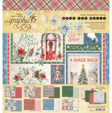 Graphic 45 Collection Pack 8X8 - Deck The Halls
