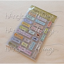 hnglar &amp; Wings Clear Stamps - Ruttexter #2