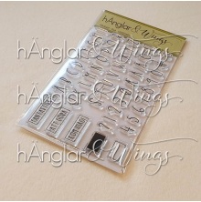 hnglar &amp; Wings Clear Stamps - Alfabet Rut