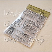 hnglar &amp; Wings Clear Stamps - Gratulationer