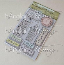 hnglar &amp; Wings Clear Stamps - Gjord fr hand