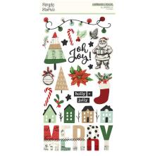 Simple Stories Chipboard Stickers 6X12 - All Wrapped Up