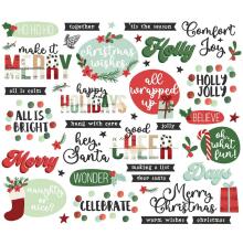 Simple Stories Bits &amp; Pieces Die-Cuts 45/Pkg - All Wrapped Up Sentiment