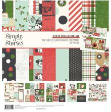 Simple Stories Collection Kit 12X12 - Say Cheese Classic Mouse Christmas
