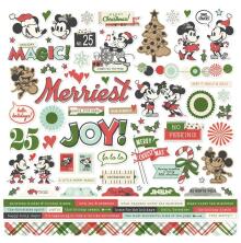Simple Stories Sticker Sheet 12X12 - Say Cheese Classic Mouse Christmas