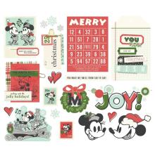 Simple Stories Bits &amp; Pieces Die-Cuts 19/Pkg - Say Cheese Classic Mouse Christmas Big