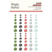 Simple Stories Enamel Dots 60/Pkg - Say Cheese Classic Mouse Christmas