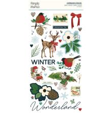 Simple Stories Chipboard Stickers 6X12 - Simple Vintage Flannel Season