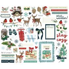 Simple Stories Bits &amp; Pieces Die-Cuts 54/Pkg - Simple Vintage Flannel Season Elements