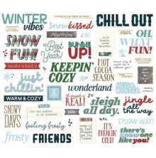 Simple Stories Bits &amp; Pieces Die-Cuts 49/Pkg - Simple Vintage Flannel Season Sentiment