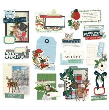 Simple Stories Bits &amp; Pieces Die-Cuts 13/Pkg - Simple Vintage Flannel Season Big