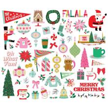 Simple Stories Bits &amp; Pieces Die-Cuts 62/Pkg - Hard Candy Christmas Elements