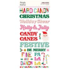 Simple Stories Foam Stickers 47/Pkg - Hard Candy Christmas