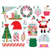 Simple Stories Bits &amp; Pieces Die-Cuts 23/Pkg - Hard Candy Christmas