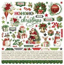 Simple Stories Sticker Sheet 12X12 - Simple Vintage Believe