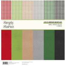 Simple Stories Basics Paper Pack 12X12 - Simple Vintage Believe