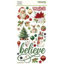 Simple Stories Chipboard Stickers 6X12 - Simple Vintage Believe
