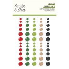 Simple Stories Enamel Dots 60/Pkg - Simple Vintage Believe