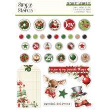 Simple Stories Self-Adhesive Brads - Simple Vintage Believe