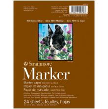 Strathmore Marker Paper Pad 6X8 50lb Smooth - 24 Sheets