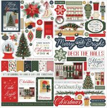 Carta Bella Cardstock Stickers 12X12 - Christmas In The City