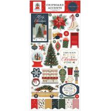 Carta Bella Chipboard Stickers 6X13 - Christmas In The City Accents