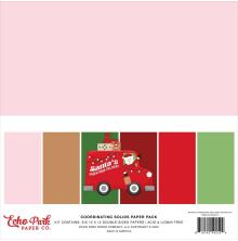 Echo Park Solids Collection Kit 12X12 - Santas Christmas Delivery