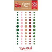 Echo Park Adhesive Enamel Dots 60/Pkg - Santas Christmas Delivery