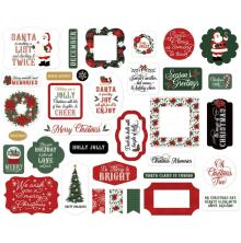 Echo Park Cardstock Die-Cuts 34/Pkg - Santa Claus Icons