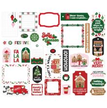 Echo Park Cardstock Die-Cuts 34/Pkg - Santas Christmas Delivery Frames &amp; Tags