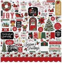 Echo Park Cardstock Stickers 12X12 - Santa Claus