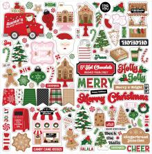 Echo Park Cardstock Stickers 12X12 - Santas Christmas Delivery