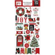 Echo Park Chipboard Stickers 6X13 - Santa Claus Acccents