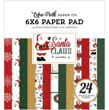 Echo Park Double-Sided Paper Pad 6X6 - Santa Claus