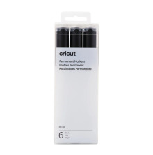 Cricut Venture Permanent Markers 2.5mm 6/Pkg - Black