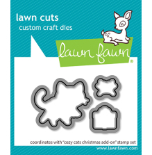 Lawn Fawn Dies - Cozy Cats Christmas Add-On LF3900