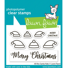Lawn Fawn Clear Stamps 2X3 - All the Santa Hats LF3904