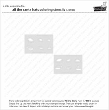 Lawn Fawn Coloring Stencils - All the Santa Hats LF3906